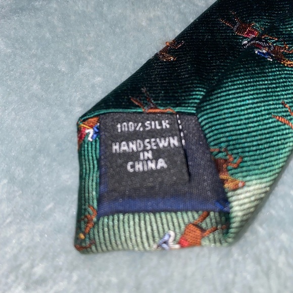 Jos. A. Bank Green Tie NWT - Picture 4 of 4